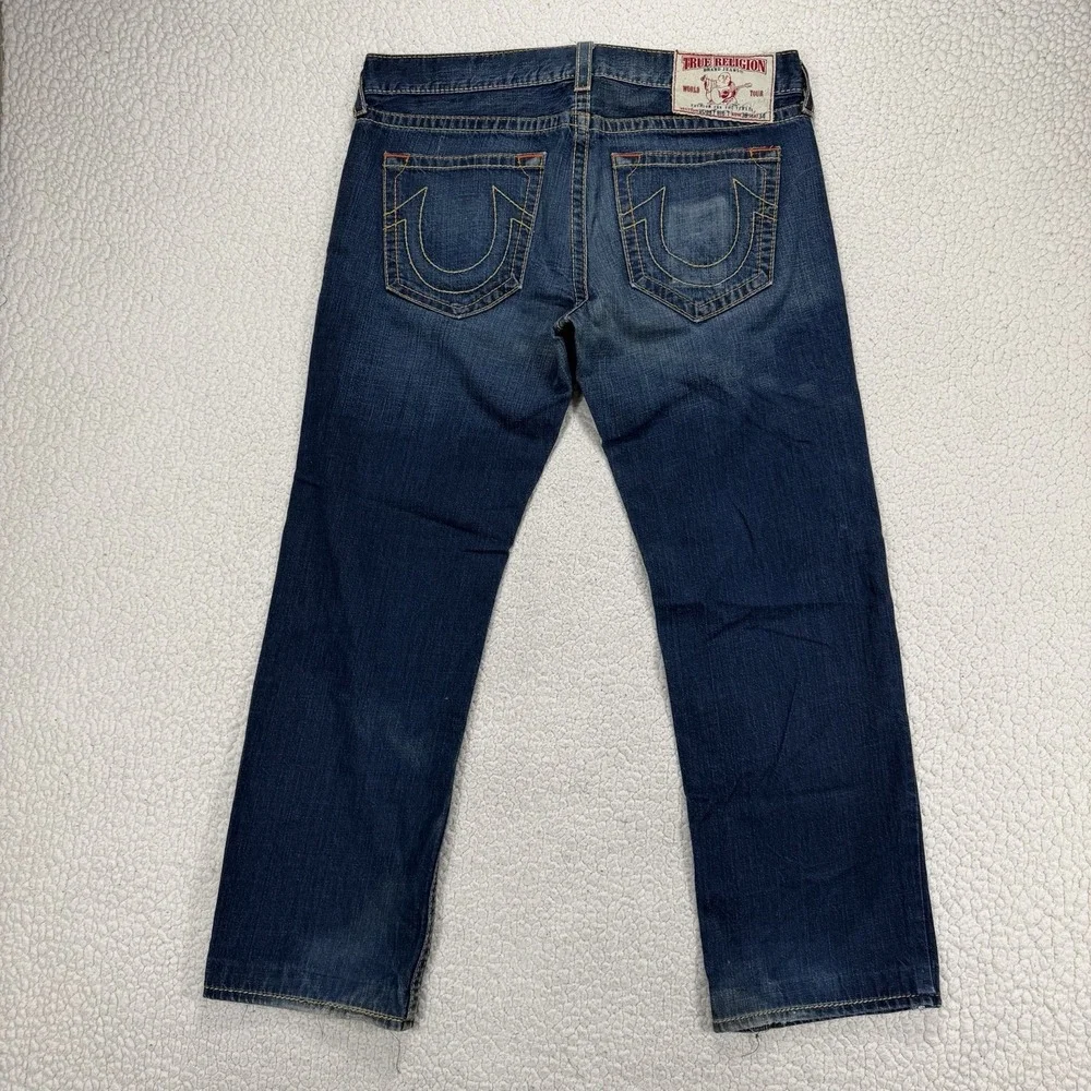 True Religion Bobby Big T Jeans Men's 38 (Actual 40x32) USA Made Y2K Streetwear